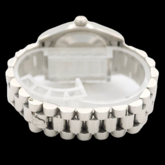 2001 Rolex 178246 Concentric Glacial Datejust Ladies Wristwatch Platinum 950 - Picture 6 of 9